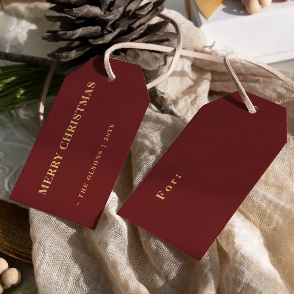 luxury Christmas tags